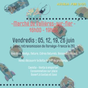 Le marché de Vallières est un moment de rencontre et de partage . Présence du Wine truck, vins vivants, caviste, bar à vin